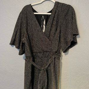 Torrid metallic jumpsuit